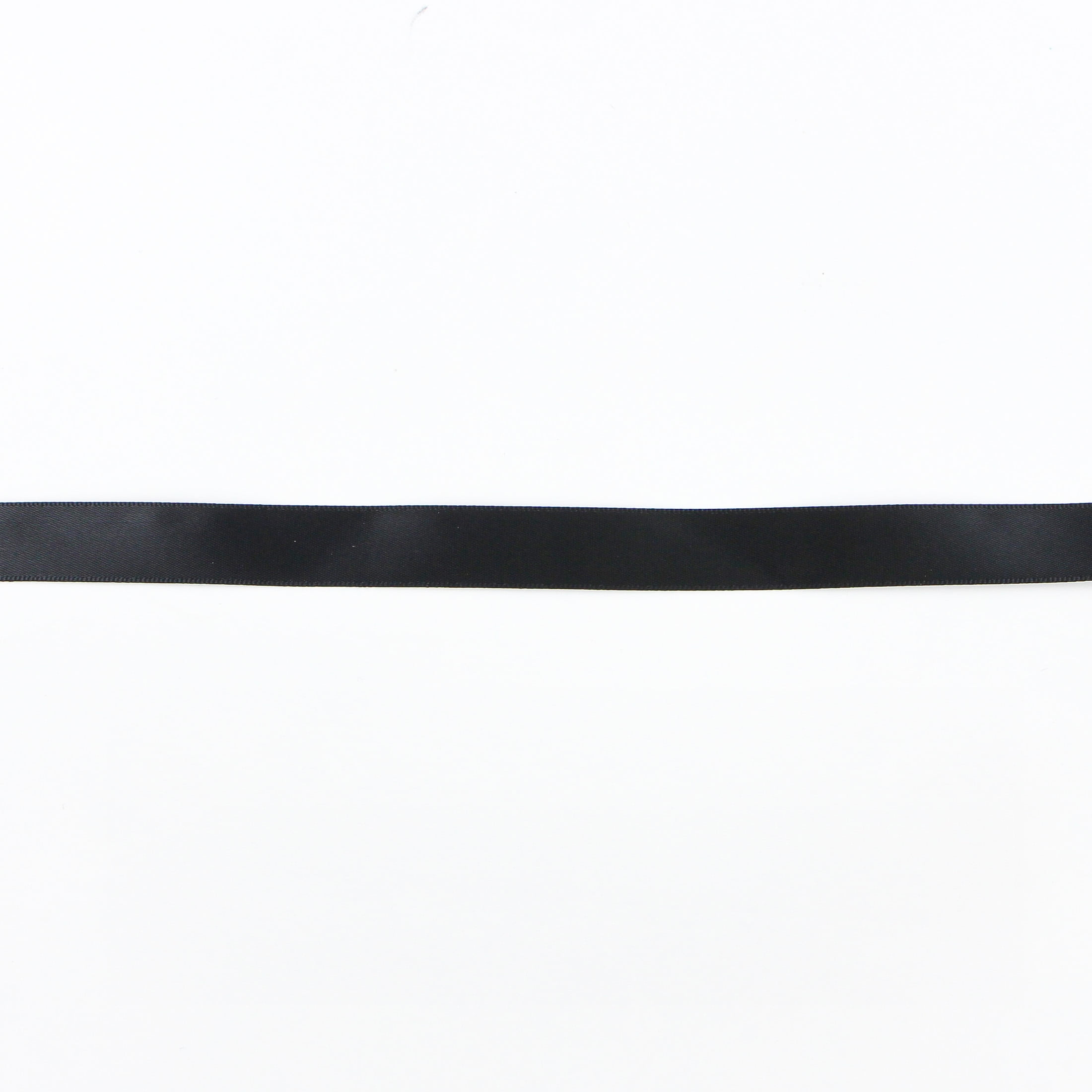 UNIQUE CREATIV, Ribbon, Single Face Satin, Black, 100% polyester, 15mm x 5.5m (⅝" x 6 yds)