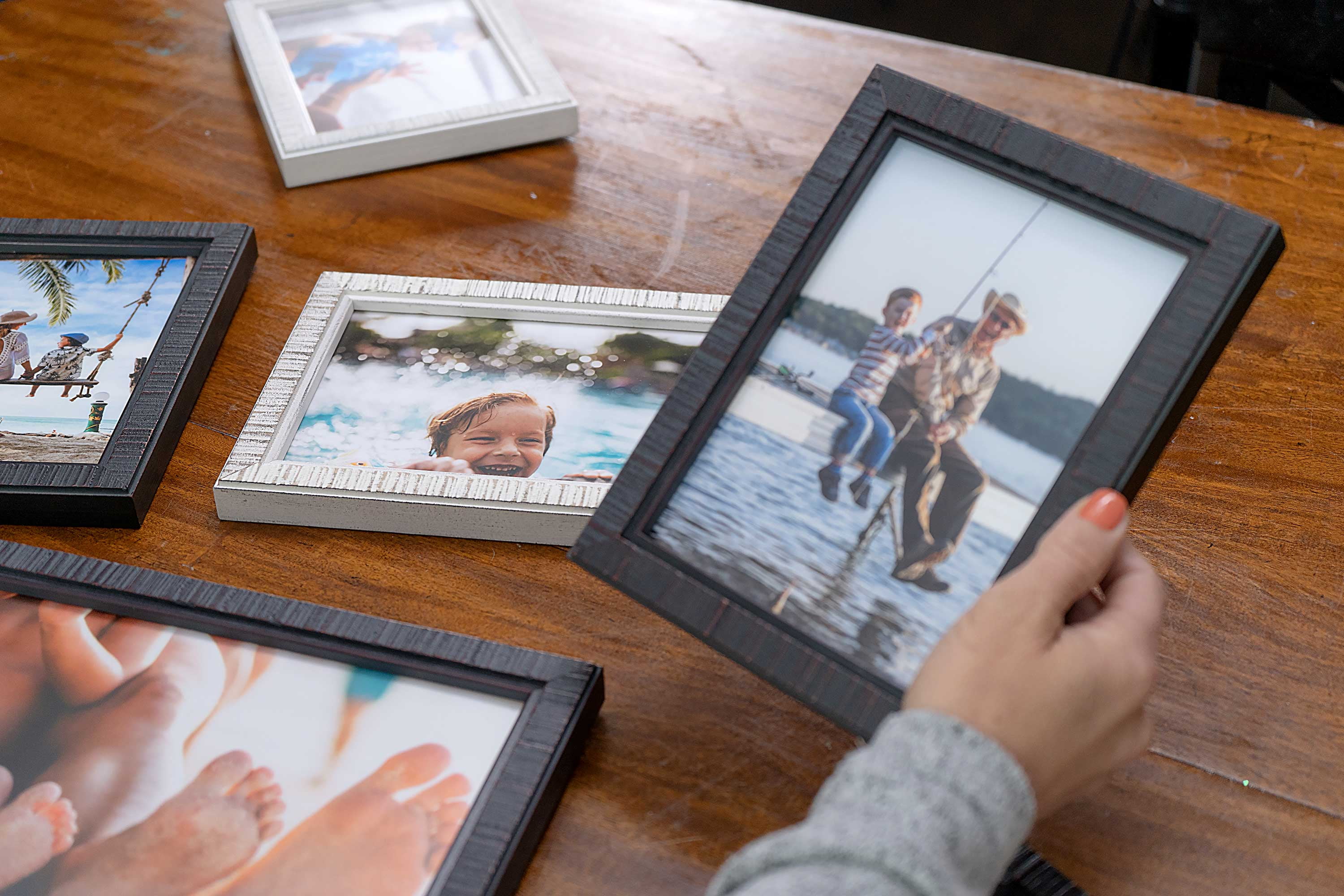 18x24 Frame Brown Picture Frame - Complete Modern Photo Frame Includes UV Acrylic Shatter Guard