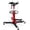 red 1322 lbs, variant on Hydraulic 2-Stage Telescopic Drive Jack – 1322 lbs (3/5 Ton) Capacity, 34"–68" High Lift, Foot Pedal, 360° Swivel Wheels with Brakes, Heavy Duty Garage Car Truck SUV Hoist, Red, 1322 lbs