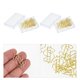 thumbnail image 5 of Clips de papel de 50 piezas clips de papel de aleación abrazaderas de papel dorado clama de papel en dólares suministros de oficina, 5 of 5