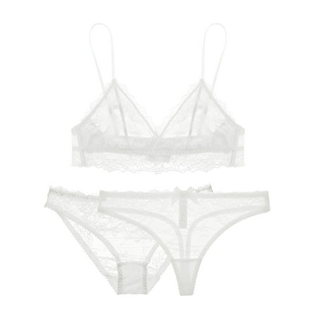 

Varsbaby Women s Bra Sexy See Through Thongs Briefs Underwear Lingerie Set