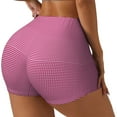 thumbnail image 2 of Vsdgher Gingham print Workout Shorts for Women Seamless Soft Smooth Gym Yoga Scrunch Active Exercise Fitness Shorts, 2 of 8