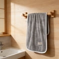 thumbnail image 4 of Toalla de manos y cara de forro polar de microfibra 35x75cm – Toalla de baño súper absorbente, suave y de secado rápido para baño, gimnasio, viajes y acampada, 4 of 6