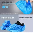 Manunclaims 100 Pack (50 Pairs) Disposable Plastic Shoe Covers & Boot