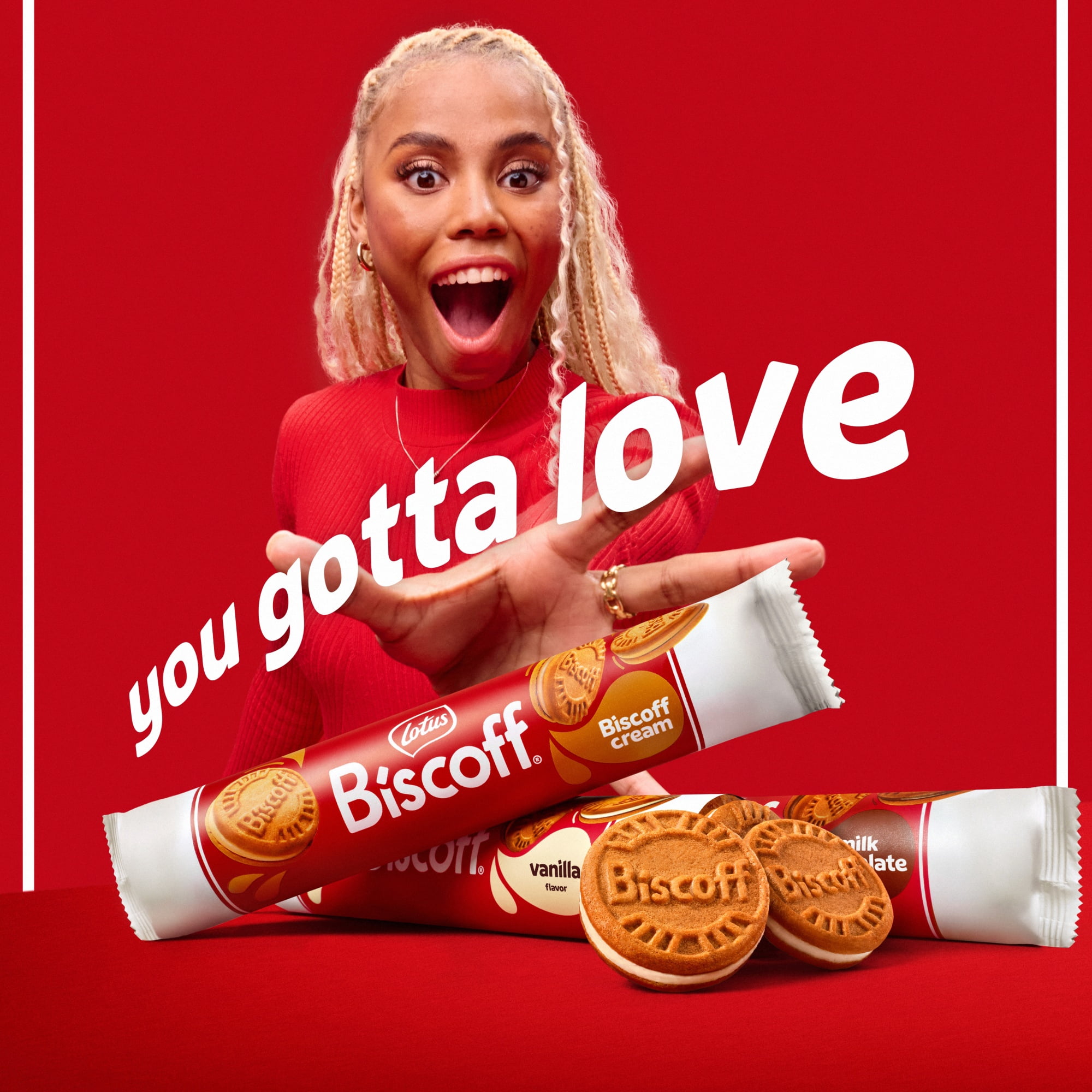 Biscoff Cookie Butter Cream Sandwich Cookies, 2 fresh packs (10 cookies per pack) 7.8oz net wt