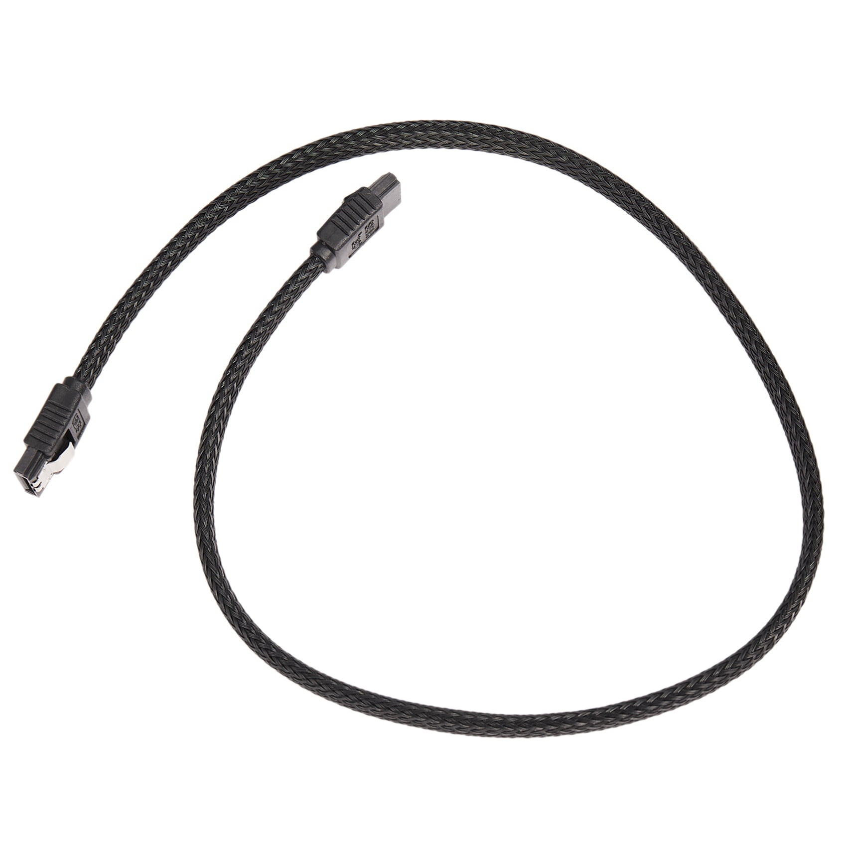 20X 50CM SATA 3.0 III SATA3 7Pin Data Cable 6Gb/S SSD Cables HDD Cord with Nylon Sleeved Premium Version(Black)