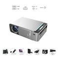 thumbnail image 3 of T5 Home Video 1080P Recorder Comcorder Multifunction Home Projector Portable LED HD Mini Projector Silver_regular version, 3 of 5