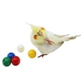 thumbnail image 3 of QBLEEV Bird Roller Rattles Toys, Parrot Foot Toys, Foraging Chewing Bell Training Trick Toys, Birds Play Gym Activity Center Cage Accessories for Small Parrots-3 Pack, 3 of 8