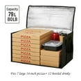 thumbnail image 4 of Insulated Food Delivery Bag, XXXL Pizza Cooler Bags, Rideshare Delivery Bag, Thermal Cold/Hot Styrofoam Carrier for Catering/Shopping/Travel/Car, Warmer/Frozen, 4 of 7