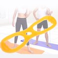 thumbnail image 2 of Bandas de resistencia muscular de silicona para desarrollar el pecho, 8 palabras, para fitness, yoga, entrenamiento, cuerda de tracción, herramienta de musculación (amarilla), 2 of 7