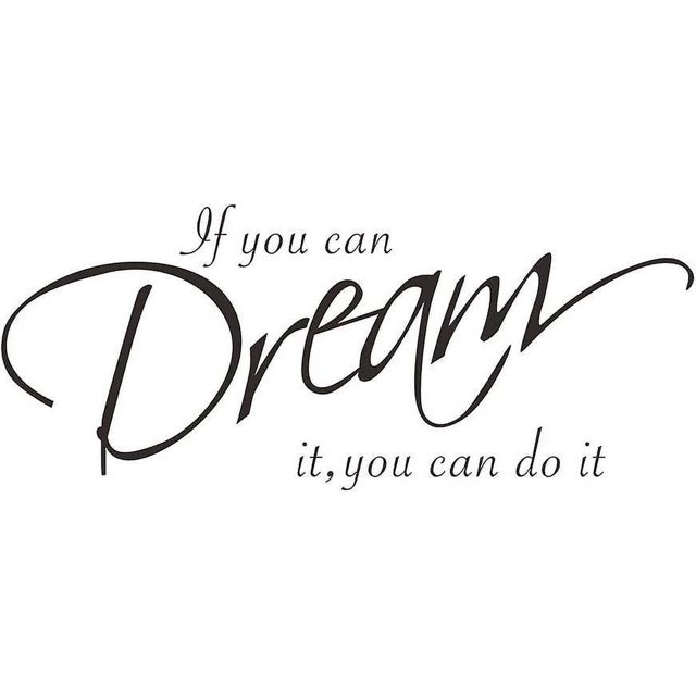 If You Can Dream ItCitas De Letras Motivadoras Inspiradoras Decoración De Pared Para Mujeres Niños Niñas Niños Sala De Estar Dormitorio Sala De Juegos Cuarto De Niños Pegatinas De