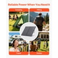 thumbnail image 6 of VEVOR 100W Foldable Solar Panel with Frame, 16BB N-Type Portable Monocrystalline Solar Panel Charger 24% Efficiency, IP67 Waterproof with 30A PWM Controller & MC4 Output for Camping, Hiking, RV Trips, 6 of 9