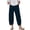 Blue, variant on Womens Plus Size Tulip Wide Leg Pants Elastic Waist Loose Trousers Summer Casual Pink 2XL