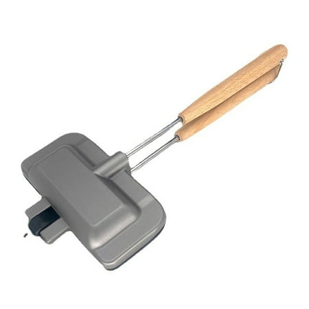 

Yucurem Sandwich Pan Double-Sided Sandwich Maker Grill Pan with 2 Handles Kitchen Tool
