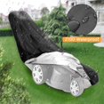 thumbnail image 4 of Lawn Mower Cover, 210D with Drawstring and Storage Bag, Protective Cover for Most Lawn Mower Models 193 x 112 x 64 cm, 4 of 5