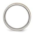thumbnail image 2 of Titanium Yellow Plated Ladies 6mm Ring Wedding Fancy, 2 of 10