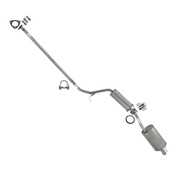 Northeastern Exhaust | Stainless Steel Resonator Pipe & Muffler Exhaust System Kit Fits 2006-2011 Honda Civic 1.3L Sedan - Direct Fit