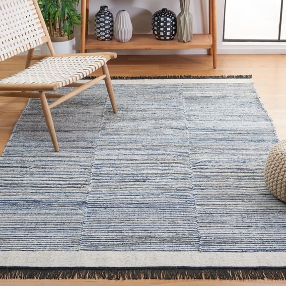 Safavieh Kilim Sharlene Striped Area Rug, Blue/Ivory, 5' x 8'