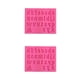 thumbnail image 2 of Toystoory Moldes para mousse Accesorios Molde en relieve Fundición de caramelos Die Minúsculas/Rosa Minúsculas/Rosa 2piezas Toystoory CBP267467, 2 of 6
