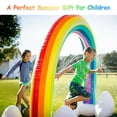 thumbnail image 4 of Gymax Inflatable Rainbow Sprinkler Backyard Games Summer Outside Water Toy Yard Fun, 4 of 10
