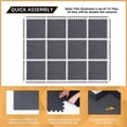 thumbnail image 3 of 12 Pack Floor Exercise Mat for Home Gym or Floor Padding gray, 3 of 5