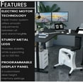 thumbnail image 2 of Hanover 73"x73"x31" L Shape Sit/Stand Electric Desk, 2 of 7