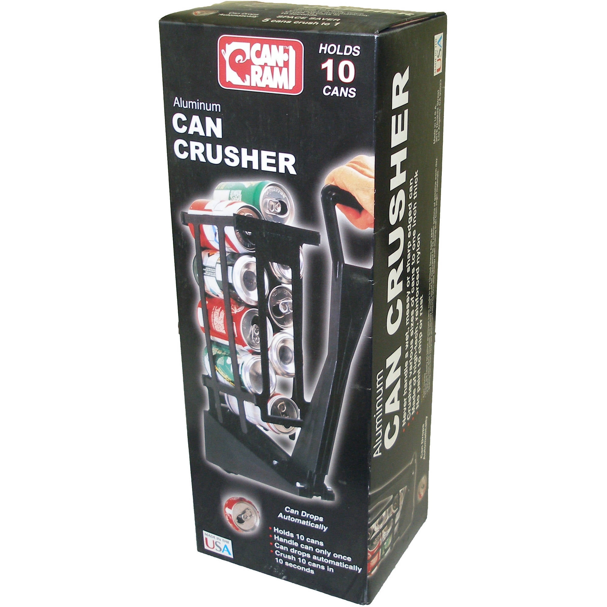 Can-ram Aluminum for Can Crusher Crush 10 Cans in 10 Seconds 