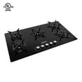 thumbnail image 3 of Gas On Glass Cooktop with Sealed Burners, Tempered Glass Table with 1 Ultra Fast Burner, Easy to Clean, 36 in , Abba Appliances, 3 of 9