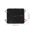 thumbnail image 2 of Raindrops Universal Fit Black Waterproof Dog Seat Cover for Back Seat Travel Protection, 2 of 8