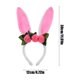 thumbnail image 3 of Xihbxyly Diadema con Orejas de Conejo de Pascua, Bonita Decoración de Flores Artificiales, Hecha a Mano, Material Suave, Accesorio para Fiestas de Primavera, Cómoda de Llevar, Perfecta para Pascua y, 3 of 6