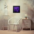 thumbnail image 4 of Bosco, Julia 15x15 Black Modern Framed Museum Art Print Titled - Feathered Friend - Purple, 4 of 5