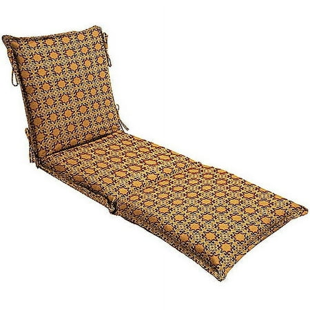 Ditty Wheat Print Red Chaise Lounge Cushion