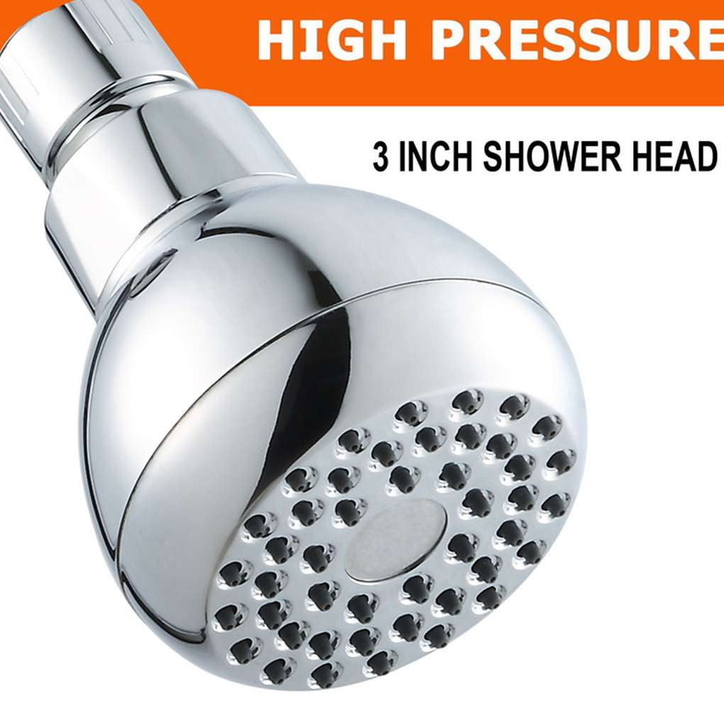 3″ Anti-clog Anti-leak Fixed Chrome Showerhead WASSA High Pressure Shower Head