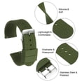 thumbnail image 6 of Uxcell Silicone Watch Band 20mm Rubber Watch Strap with Electroplated Stainless Steel Buckle for Men Women, Green, 6 of 6