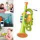 thumbnail image 5 of Saxofón Instrumento musical Instrumentos musicales de viento Juguetes Instrumento musical trompeta verde, 5 of 9