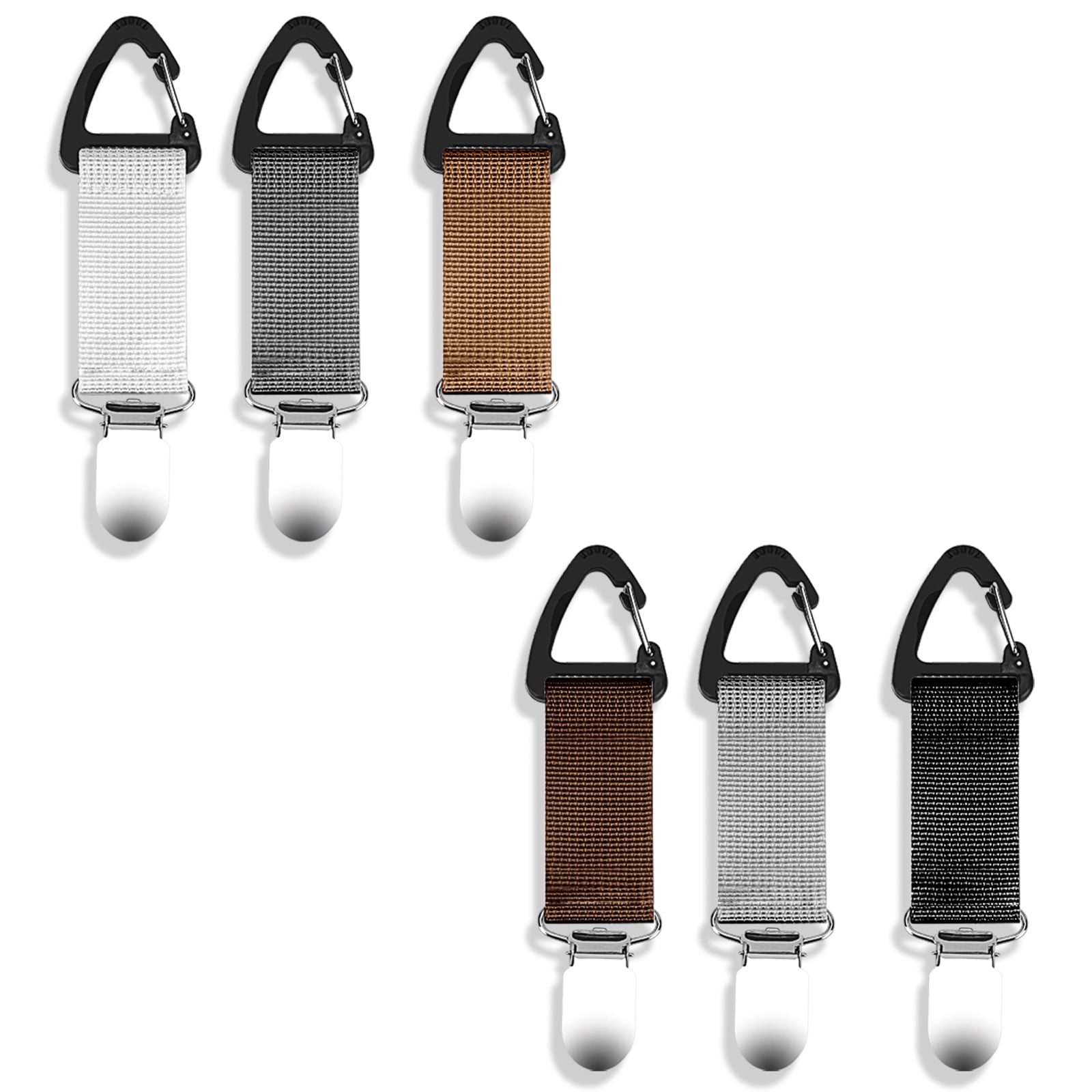 DODAMOUR 6 Pack Hat Clip for Travel on Bag, Elastic Hat  display picture 2