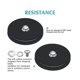 thumbnail image 3 of Rubber Coated Magnet Neodymium Magnet Base with Rubber Coating Anti Scratch Magnet (16Pack), 3 of 5