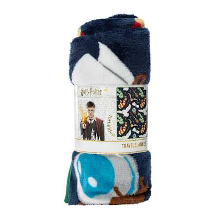 Harry Potter Travel Throw Blanket 40in x 50in - Dark Blue