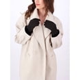 thumbnail image 2 of Isotoner Women's Ultraplush Spandex Gloves with Faux Fur Cuff, Black, L/XL, 2 of 7