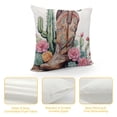 thumbnail image 4 of Leisuo Retro Western Boots Throw Pillow Cover Pillowcase for Couch Bed Sofa white, 4 of 5