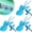 Blue-3PCS, variant on 1/2/3PCS Air Conditioner Deflector Fan, 360 Adjustable Ac Vent Deflector, With Suction Cup Mount, Prevent Direct Blowing of Cold Air, Multi-blade Airflow Control, For Baby Rooms/Home/Office