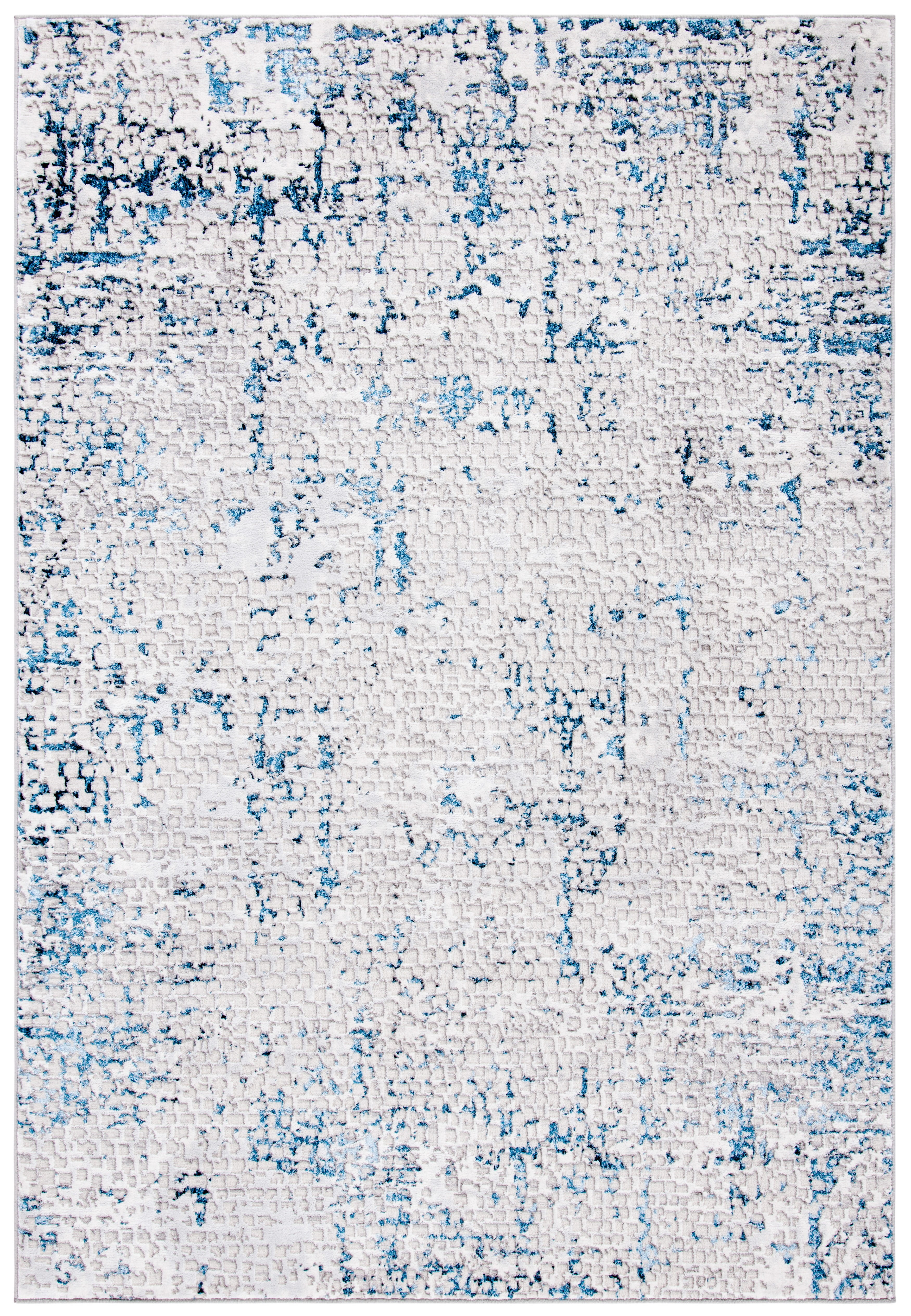 SAFAVIEH Amelia Jimmy Dot-Print Area Rug, Gray/Blue, 4'5" x 6'5"