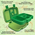 thumbnail image 5 of Bentgo® Kids Prints Leak-Proof, 5-Compartment Bento-Style Kids Lunch Box - Ideal Portion Sizes for Ages 3 to 7 - BPA-Free, Dishwasher Safe, Food-Safe Materials (Safari), 5 of 8