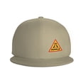 thumbnail image 3 of DouZhe Flat Brim Cap Snapback Hat, Play Game Eat Sleep Sign Prints Adjustable Yellow Adult Baseball Cap, 3 of 6