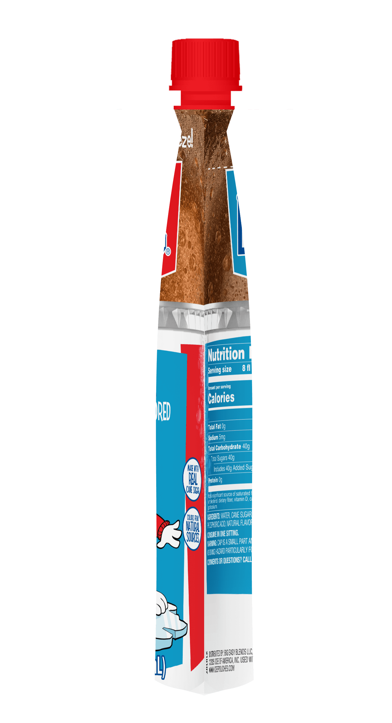 Icee Slush Cola Freeze & Squeeze Drink Pouch, 8 fl oz