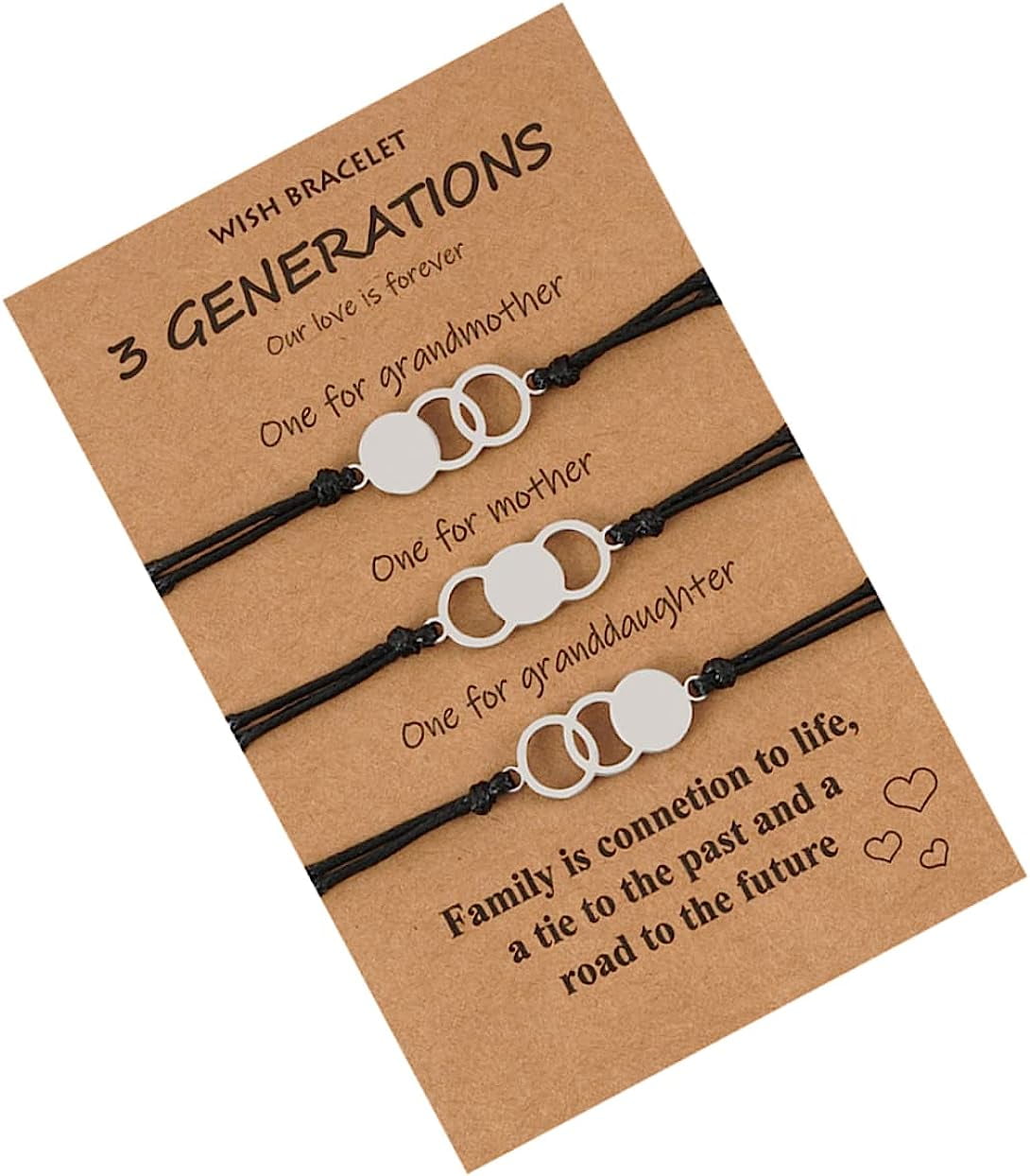 Three Circle Parent Child Bracelet Mother Bracelet Matching Robes For