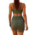 thumbnail image 3 of Naittoop Womens Swim Skirt High Waisted Bikini Sets Belly Control Swimsuits Mesh Sarong Wraps Bathing Suits, 3 of 3