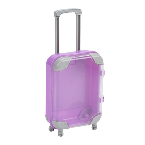 Mini maleta de viaje, caja de regalo, casa de juegos, juguete para niños, multiusos para bodas. Púrpura