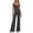 Dark Gray, variant on Wensltd Women Round Neck Sleeveless Pajama Set Elastic Waist Shorts Soft Lightweight Breathable 2 Piece Home Wear