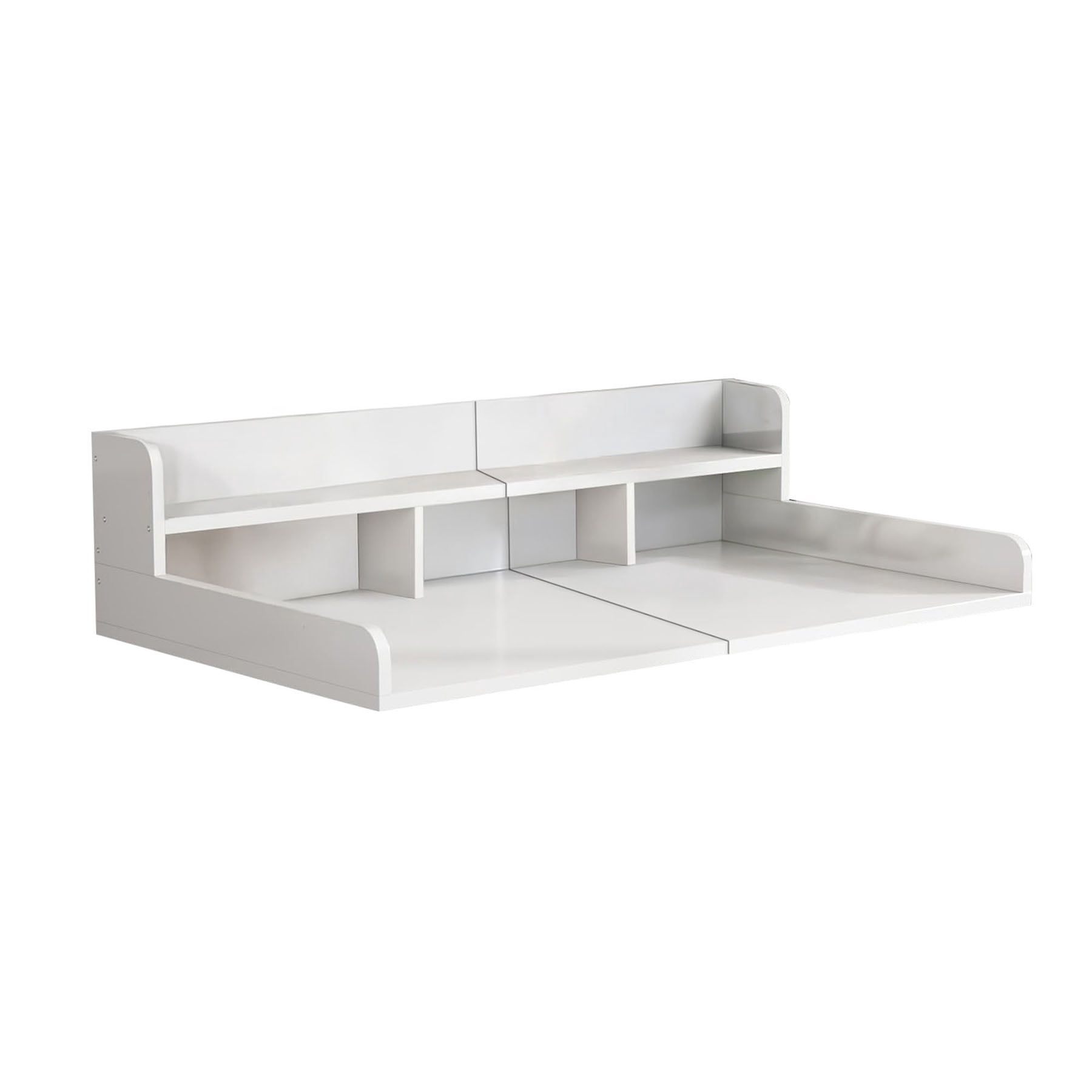 S-HOME Washer Dryer Countertop with Non-slip Pads in Wood Design, 58" x 28" Laundry Organization Shelf Topper